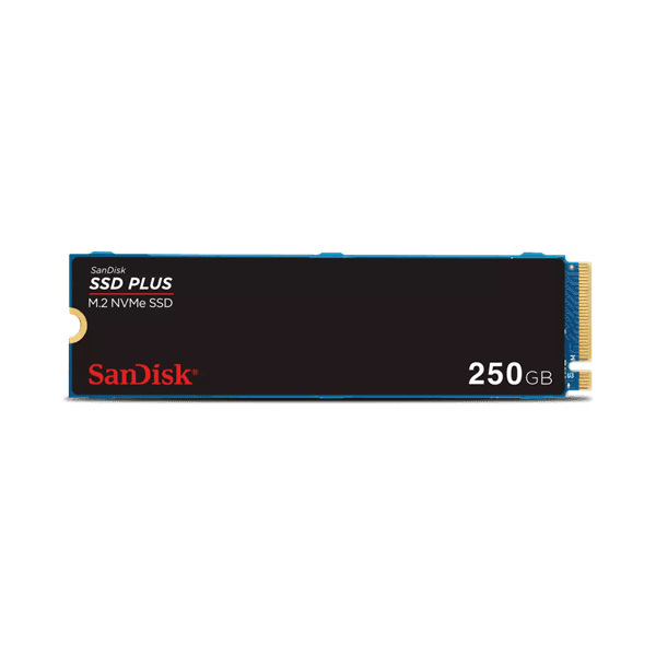 Накопитель SSD SANDISK 250Gb PLUS (M.2 2280 PCI-E Gen3.0 x4, NVMe, R/W 2400/1500MB/s, 40TBW) (SDSSDA3N-250G-G26)