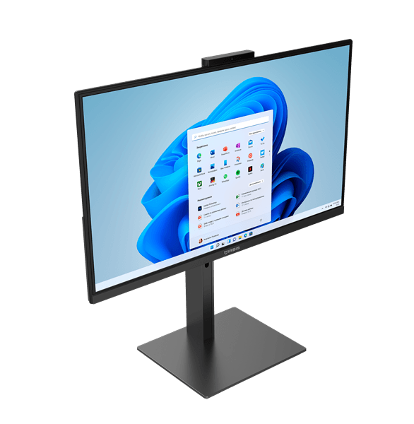 Моноблок IRBIS GroovyAIO 24; 23.8" (I5-1250P;1920x1080; IPS; 16GB (2*8) DDR4/512GB NVME SSD, wifi6 AX101, microSD, type C full function, RJ45, WebCam 5MP(magnetic), HAS; EU 19V 3.42A, wired k+m, Win11Pro, Кит