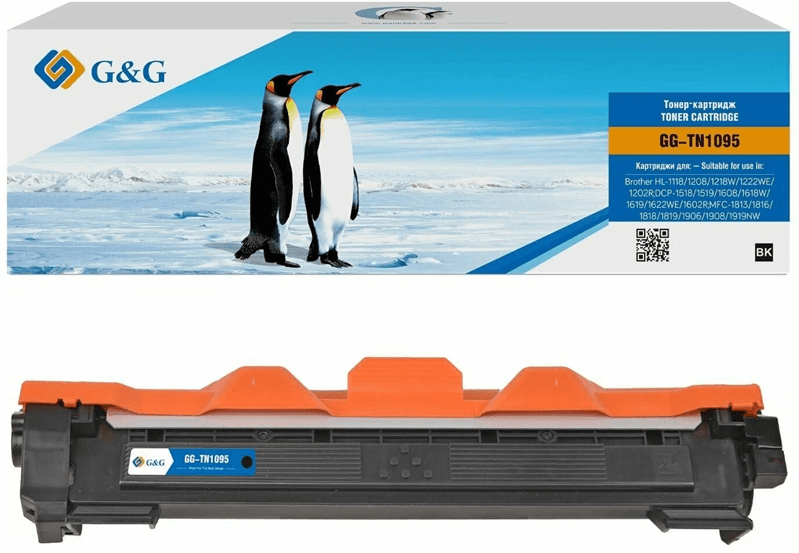 Тонер-картридж G&G GG-TN1095 черный (1500стр.) для Brother DCP 1602/1602R