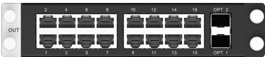 Выходная карта Novastar H_16xRJ45+2xFiber sending card