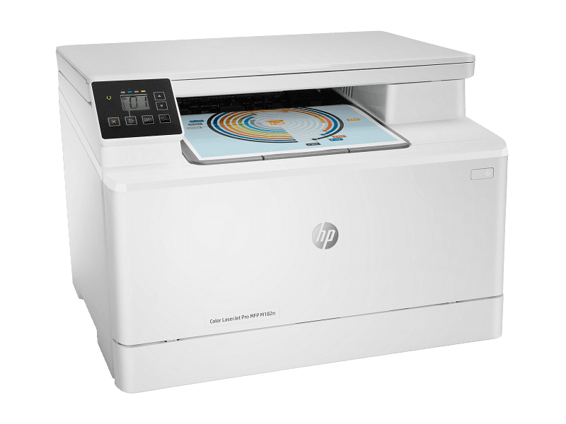 Многофункциональное устройство лазерное HP Color LaserJet Pro MFP M182n (p/c/s ,A4, 16ppm, 256Mb, USB, Fast Ethernet10/100 Base-TX,1 tray 150, cartridge 800&700 cmy in box, Repl. T6B70A) (7KW54A#BBU)