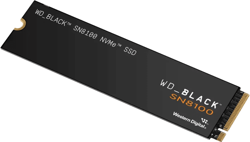 Твердотельный накопитель Western Digital Black SN8100 SSD M2.2280 PCIe 5.0 4Tb, 14900MBs/13200MBs, TBW 4800, WDS400T1X0M, 1 year