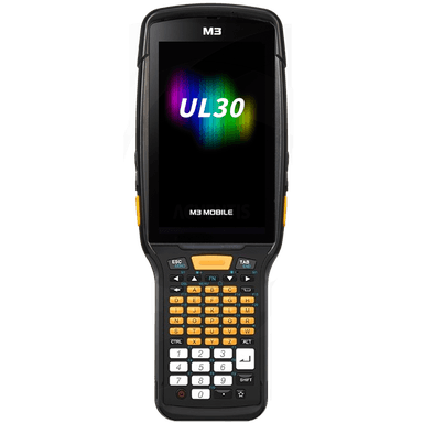 Терминал сбора данных M3 Mobile UL30F Android 14.0 GMS, HD, 802.11 a/b/g/n/ac/ax, SE5800, Rear Camera, BT5.3, NFC(HF), 8G/12G, 53K, 6700mAh Bat for low temperature & Bullet Proof Film, Hand Strap. Req CRD&PWR