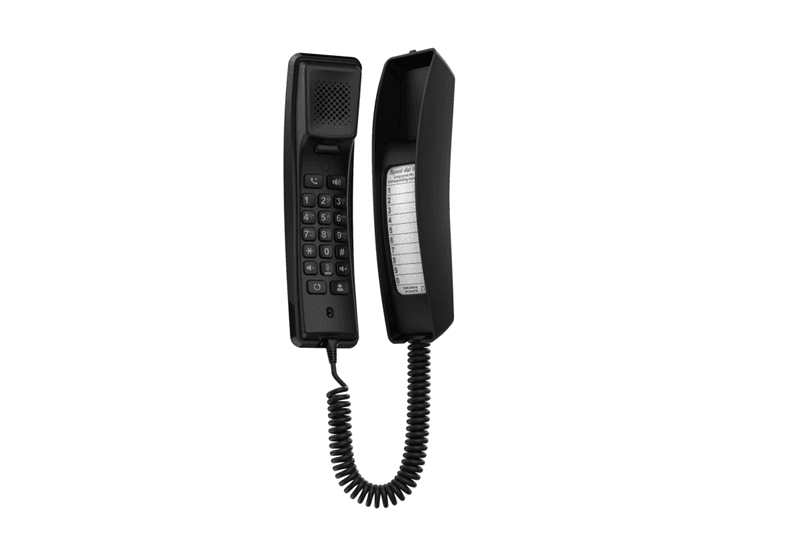 SIP-Телефон Fanvil H2U, 2 SIP-акк., POE, 1x100 Mbps, Чёрный, 1 прог. клав.