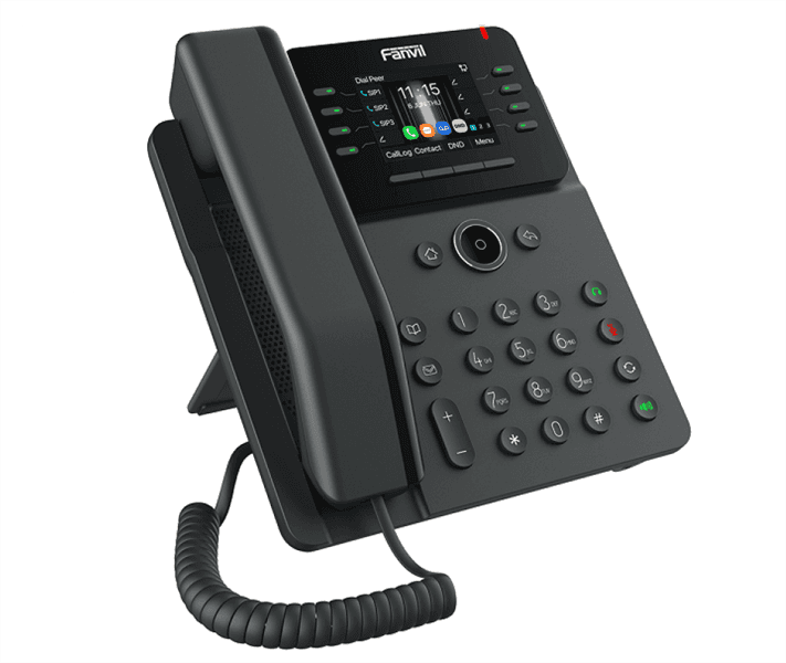 SIP-Телефон Fanvil V62W (Замена X303W), 12 SIP-акк., 2,8", 320x240 Цвет. экран, POE, БП в комп., 2x1 Gbps, Wi-Fi 6, BT 5.4