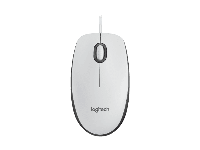 Мышь/ Logitech Mouse M100 USB White Ret