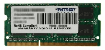 Оператвная память Patriot DDR3 8GB 1600MHz SO-DIMM SINGLE 1*8GB CL11 11-11-11 1.5V