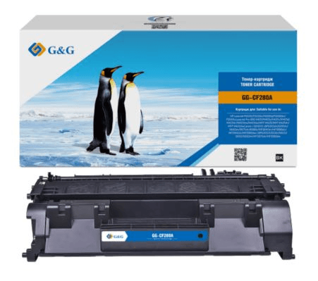 Картридж G&G GG-CF280A черный (2700стр.) для HP LJ P2035/P2055d/Pro 400 M401/MFP M425 Canon