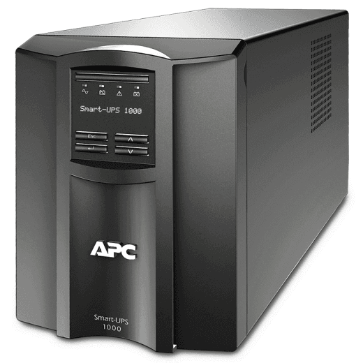 Источник бесперебойного питания APC Smart-UPS 1000VA/700W, Line-Interactive, LCD, Out: 220-240V 8xC13 (4-Switched), SmartSlot, USB, SmartConnect, Black, 1 year warranty (замена SMT1000I)