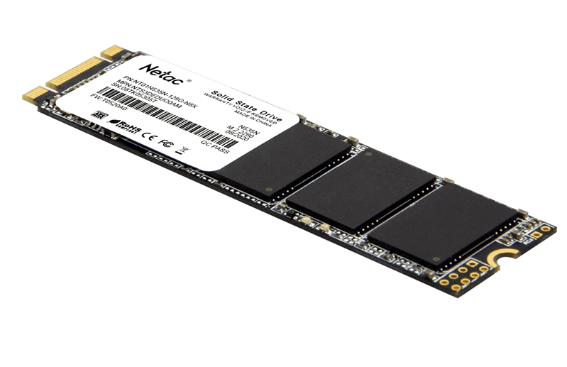 SSD накопитель Netac SSD N535N 128GB M.2 2280 SATAIII 3D NAND, R/W up to 510/440MB/s, TBW 70TB, 3y wty (незначительное повреждение коробки)