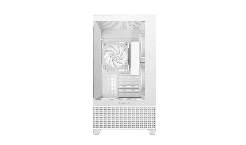корпус Deepcool CG380 3F WH без БП, боковое окно (панорама), 3x120mm ARGB PWM вентилятора, белый, mATX (R-CG380-WHAGM3-G)