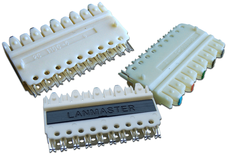 Блок Lanmaster соединительный 5-парный 110 типа для кросса LAN-S110C-5