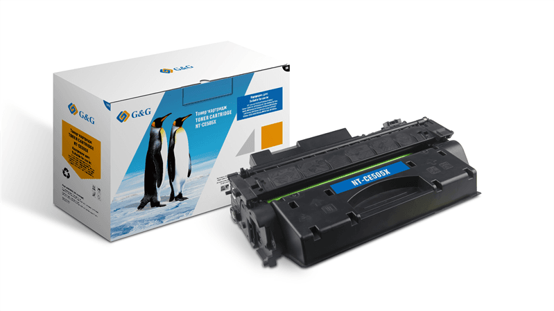 Картридж G&G GG-CE505X CE505X черный (6500стр.) для HP LaserJet P2055; LaserJet Pro 400 M401/MFP M425 с чипом Canon i-SENSYS LBP6300dn/6310dn/6650dn/6670dn/6680x/MF5840dn/MF5880dn/MF5940dn/MF5980dw;6600/6650