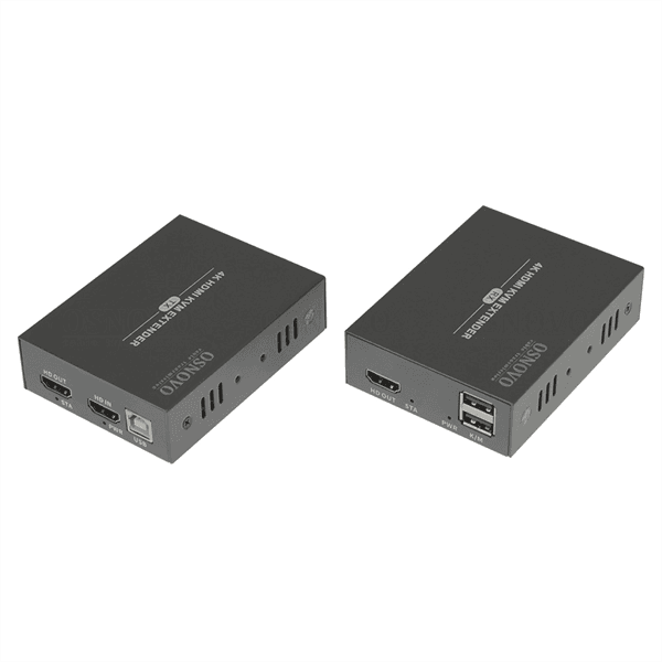 Комплект KVM удлинителя 4K HDMI, USB по кабелю витой пары OSNOVO TA-HiKMP3+RA-HiKMP3 Комплект KVM удлинителя 4K HDMI, USB по кабелю витой пары CAT5e/6 до 60м. Разрешение до 3840x2160(60Гц). Поддержка POC-передача питания от передатчика на приемник по кабелю