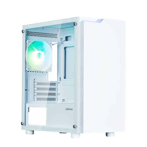 Корпус ZALMAN T4 PLUS, MATX, WHITE, WINDOW, 1 x Combo (3.5'' or 2.5''), 1x3.5'', 2x2.5", 1xUSB2.0, 2xUSB3.0, REAR 1x120mm ARGB