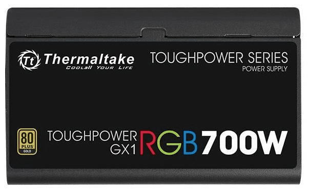 блок питания Thermaltake Toughpower GX1 RGB, 700W 80+ gold (24+4+4pin) APFC 120mm fan color LED