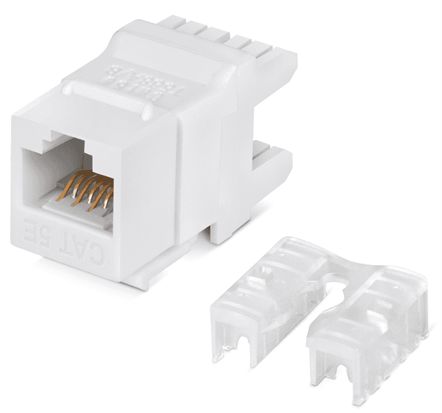 Модуль универсальный Cabeus, keystone, 1хRJ45(8P8C), Toolless, кат. 5е, неэкр., белый