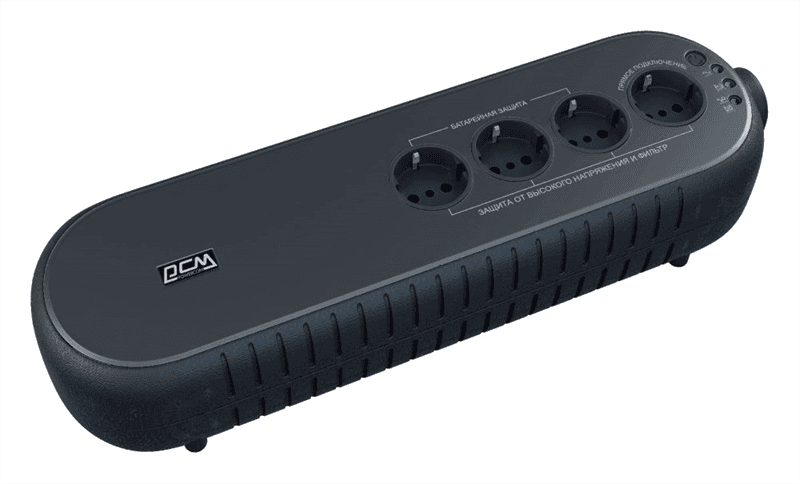 Источник бесперебойного питания Powercom Back-UPS WOW, OffLine, 1000VA/500W, Tower, 4xSchuko outlets(1 Surge & 3 batt), USB (78235) (царапины, потертости, после СЦ)