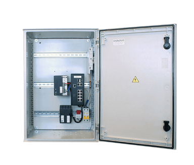 Уличный коммутатор OSNOVO OSP-46T1(SW-80822/ILR) Уличный управляемый (L2+) коммутатор на 10 портов с термостабилизацией на базе уличной станции OSNOVO OSP-46T1. Порты: 8 x GE (10/100/1000Base-T) с PoE (до 30W) + 2 x GE