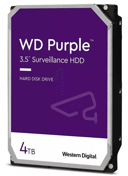 Жесткий диск Western Digital HDD SATA-III 4Tb Purple WD42PURZ, IntelliPower, 256MB buffer (DV&NVR), 1 year