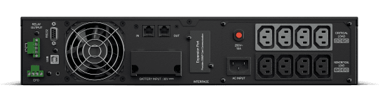 ИБП CyberPower OL1500ERTXL2U, Rackmount, Online, 1500VA/1350W, 8 IEC-320 С13 розеток, USB&Serial, RJ11/RJ45, SNMPslot, LCD дисплей, Black, 0.5х0.6х0.2м., 22.3кг./ UPS Online CyberPower OL1500ERTXL2U 1500VA/1350W USB/RS-232/Dry/EPO/SNMPslot/RJ11/45/ВБМ (8 IEC С13)