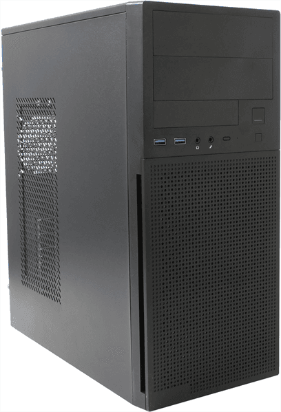Компьютерный корпус MidiTower Powerman DA815BK черный PMP-500ATX-F 2*USB 3.0 ATX