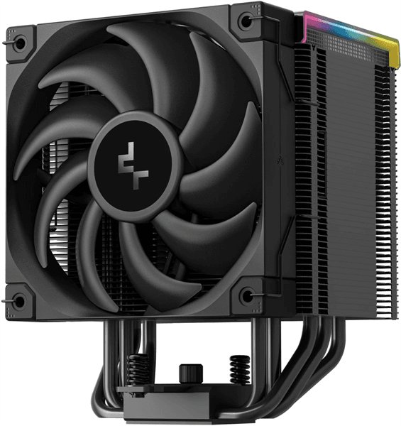 Кулер для процессора DEEPCOOL AK500 DIGITAL PRO LGA20XX/1700/1200/115X/AM5/AM4 (9шт/кор, TDP 240W, PWM, Fan 120mm, 5 тепл. трубок, ARGB, черный) RET (R-AK500-BKAPMN-G)