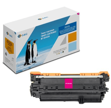 Картридж G&G GG-CE403A пурпурный (6000стр.) для HP LJ Enterprise 500 M551n/MFP M575dn/MFP M570dn