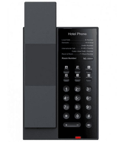 Отельный SIP-Телефон Fanvil H602, 2 SIP-акк., POE, БП в комп., 1x100 Mbps, 6 прог. клав., монтаж на стену