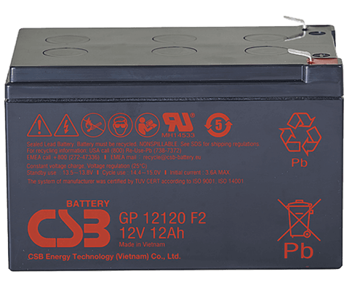 АКБ CSB Аккумуляторная батарея для ИБП (12V/12Ah)
