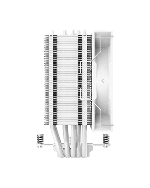Кулер для процессора DEEPCOOL AG500 WH ARGB LGA1700/1200/115X/AM5/AM4 (12шт/кор, TDP 240W, PWM, ARGB Fan 120mm, 5 тепл. Трубок, Copper Base, белый) RET (R-AG500-WHANMN-G)