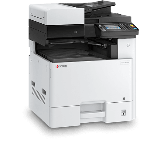МФУ Kyocera M8124cidn(Азия, аналог 1102P43NL0)P/C/S,А3,24/12(A4/A3),1200x1200 dpi, 1,5 Гб, USB 2.0, Network,лоток 500 л., Duplex, базовый 3000/1500(BK/CMY) орг. тонер T (существенное повреждение коробки)