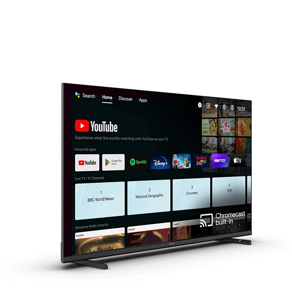Гостиничный ТВ Philips 43HFL4518U/12 43" (4K, 350кд/м2, 16/7 DVB-T/T2/C, DVB-S/S2, Wi-Fi/BT, Android TV 11)