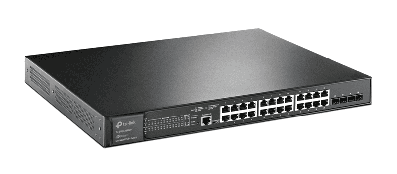 Коммутатор/ Omada 24-Port Gigabit and 4-Port 10GE SFP+ L2+ Managed Switch with 24-Port PoE+UK plug