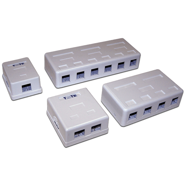 TWT-SA4-WH Настенная коробка 4 порта для Keystone