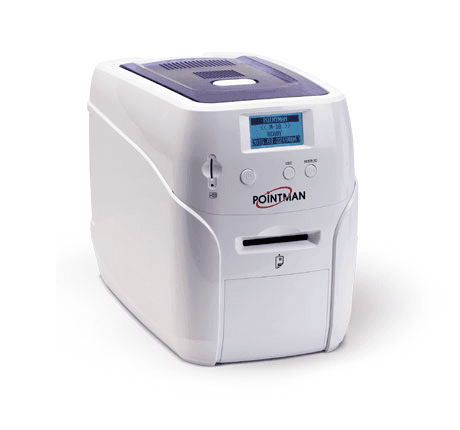 Принтер пластиковых карт Poscenter Pointman Nuvia N10 300 dpi, до 600 карт/ час, USB, Ethernet, белый