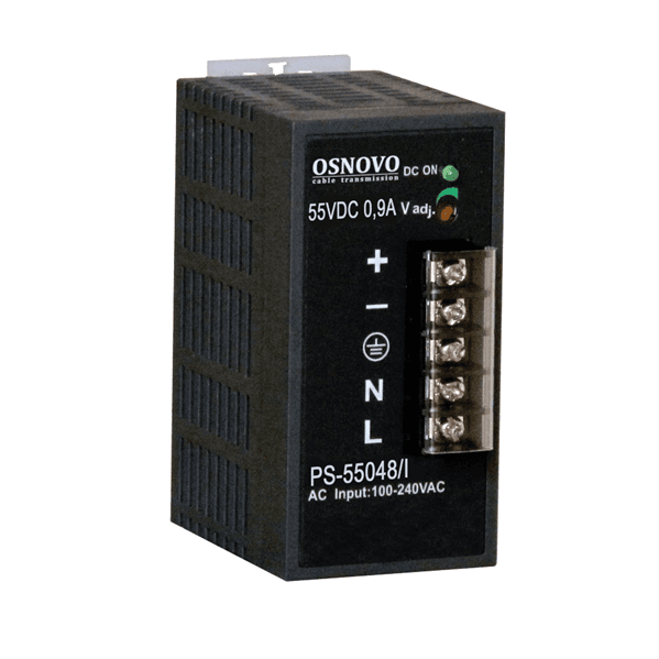 Блок питания/ OSNOVO Промышленный блок питания. DC55V, 0,9A (48W). Диапазон входных напряжений: AC195-265V