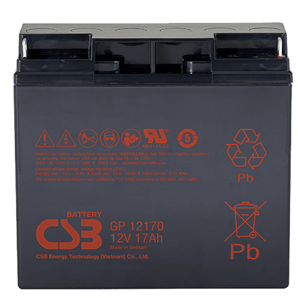 АКБ CSB Аккумуляторная батарея для ИБП (12V/17Ah)