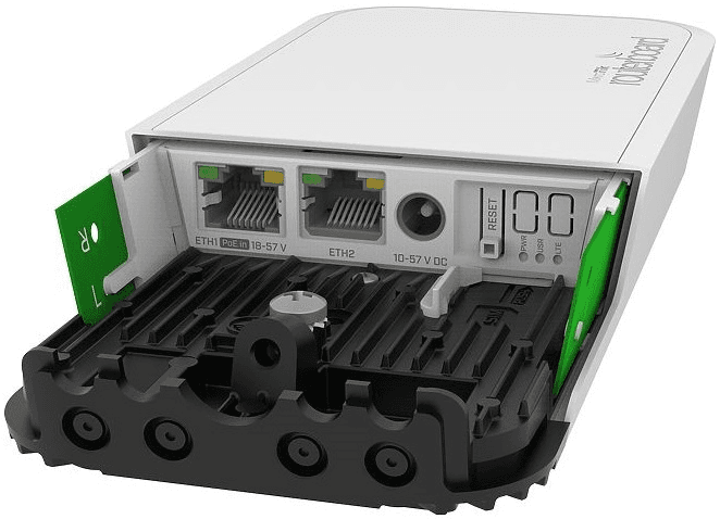 Точка доступа MikroTik wAP R ac with four core 710MHz CPU, 128MB RAM, 2x Gigabit LAN, built-in 2.4Ghz 802.11b/g/n Dual Chain wireless with integrated antenna, built-in 5Ghz 802.11an/ac Dual Chain wireless with int