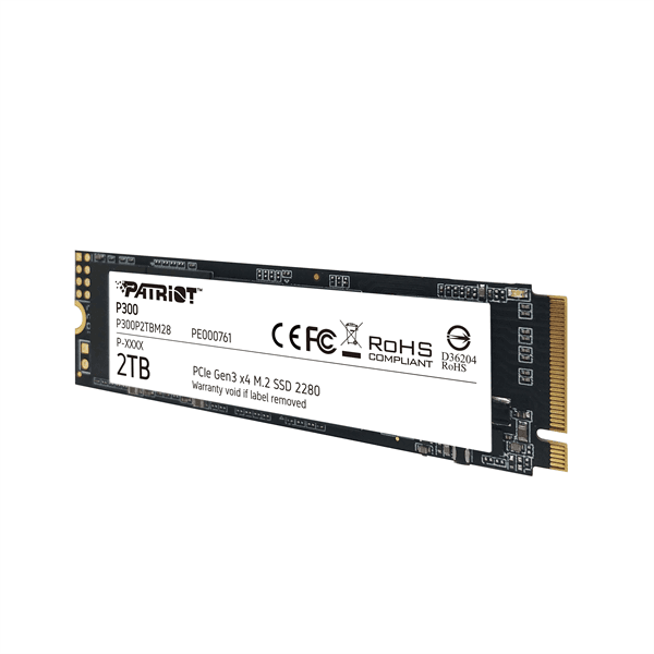 PATRIOT SSD P300 2TB M.2 2280 NVMe PCIe 3.0 x4