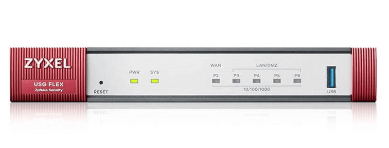 Межсетевой экран Межсетевой экран и Wi-Fi контроллер Zyxel USG FLEX 100, 1xWAN GE, 1xOPT GE (LAN/WAN), 3xLAN/DMZ GE, 1xUSB3.0, AP Controller (8/24), NebulaFlex **