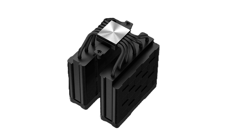 Кулер для процессора DEEPCOOL AG620 DIGITAL BK ARGB LGA1700/1200/115X/AM5/AM4 (8шт/кор, TDP 260W, PWM, DUAL Fan 120mm, 6 тепл. трубок, черный) RET (R-AG620-BKADMN-G-2)