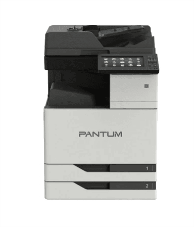 МФУ лазерное Pantum M9708DN P/C/S, Mono, А3, 65 ppm (max 275 тыс/mon), 1,2 GHz, 1200х1200 dpi, 2 gb, Emmc 32 gb, touch sc. 10, duplex, network, ADF:150 pages, str:500*2, USB 2.0,start: 18 500 pag.
