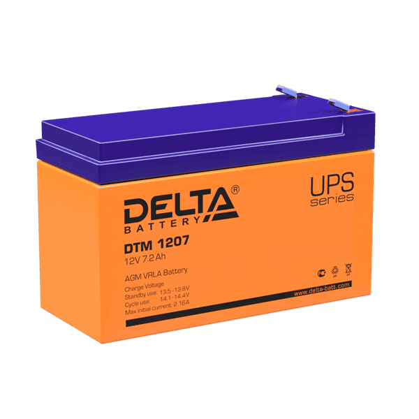 Delta Аккумуляторная батарея для ИБП DTM 1207 (12V / 7.2Ah)