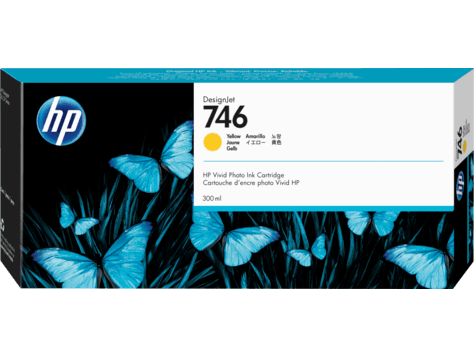 Картридж Cartridge HP 746 для DesignJet Z6/Z9+ series, желтый (300мл)