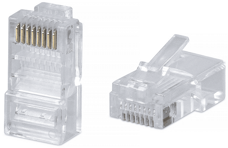 Коннектор RJ-45 быстрой установки Cabeus 8P8C-C6-FC Коннектор RJ-45 быстрой установки под витую пару, категория 6 , универсальный (для одножильного и многожильного кабеля с толщиной изоляции до 1,05)
