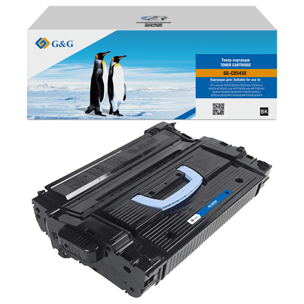 Картридж G&G GG-C8543X черный (30000стр.) для HP LJ 9000/9040/9050