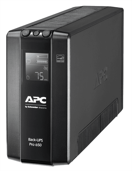 Источник бесперебойного питания APC Back-UPS Pro BR 650VA/390W, 6xC13 Outlets(6 batt.), AVR, LCD, Data/DSL protect, 10/100 Base-T, USB, PCh, user repl. batt., 1 year warranty