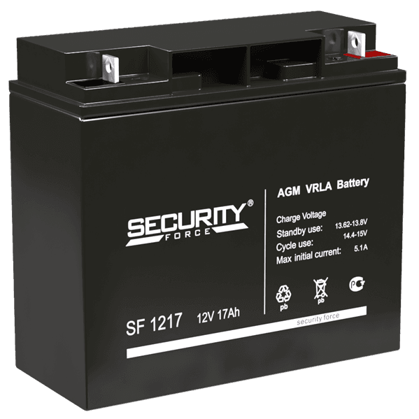 Аккумуляторная батарея SECURITY FORCE Аккумуляторная батарея для ОПС SF 1217 (12V / 17Ah)