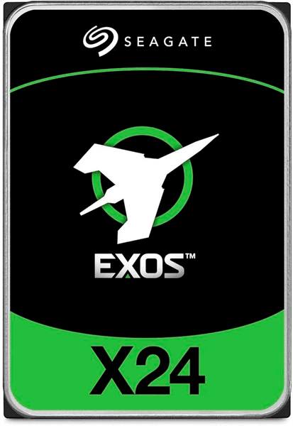 Жесткий диск Seagate Exos X24 HDD 3.5" SATA 24Tb, 7200 rpm, 512Mb buffer, 512e/4Kn, CMR, ST24000NM002H, 1 year (восстановленные)